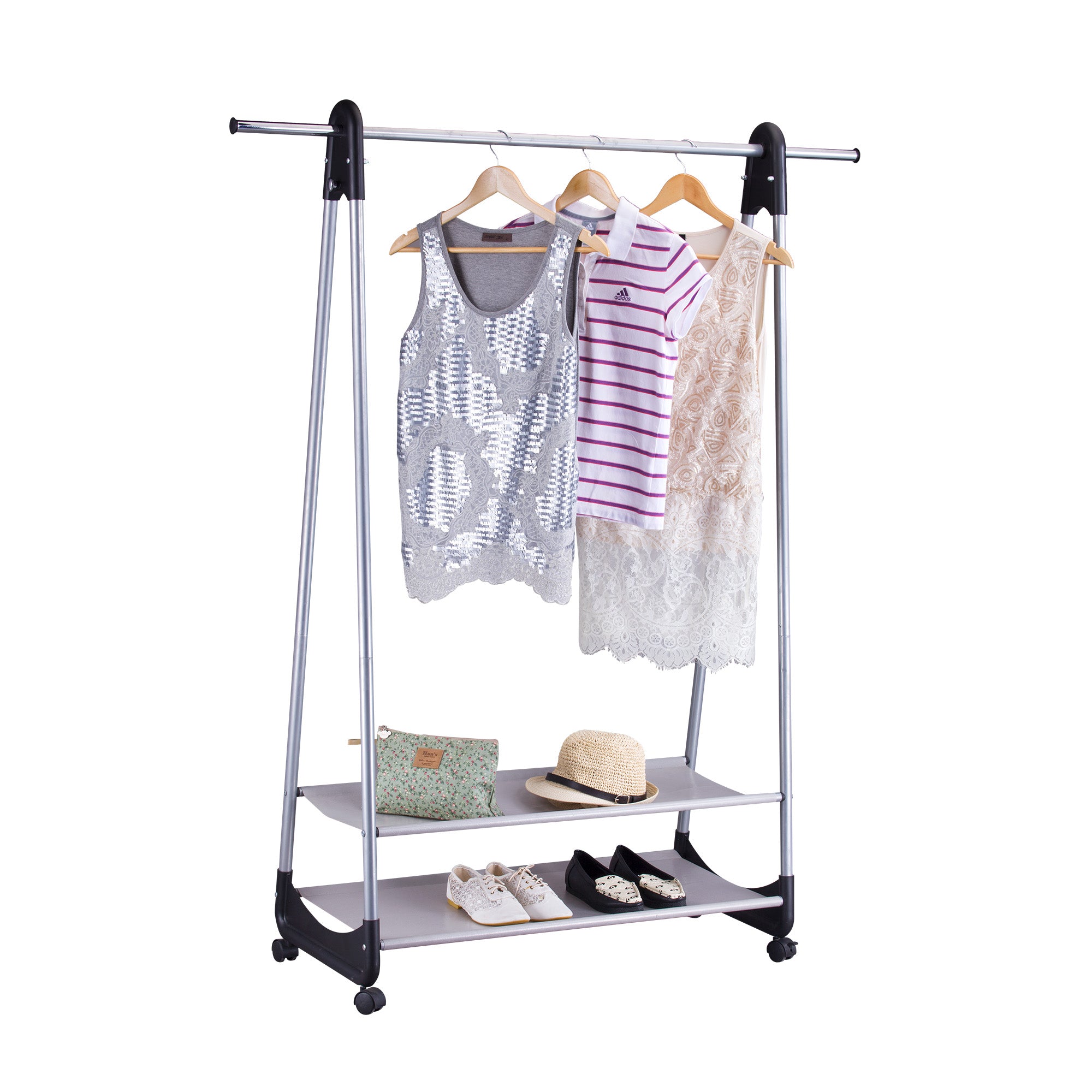 Rods Garment Rack with Wheels, AN-40-2142