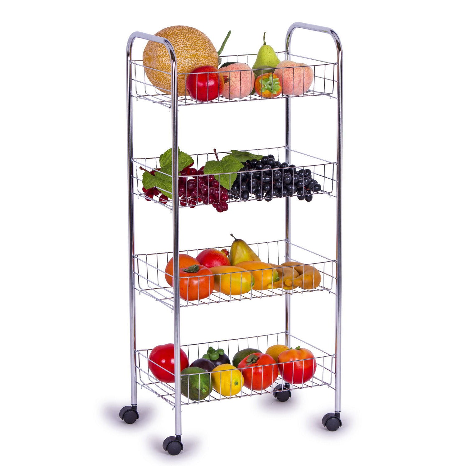 4-Tier Storage Rack with wheels, AN-40-413D