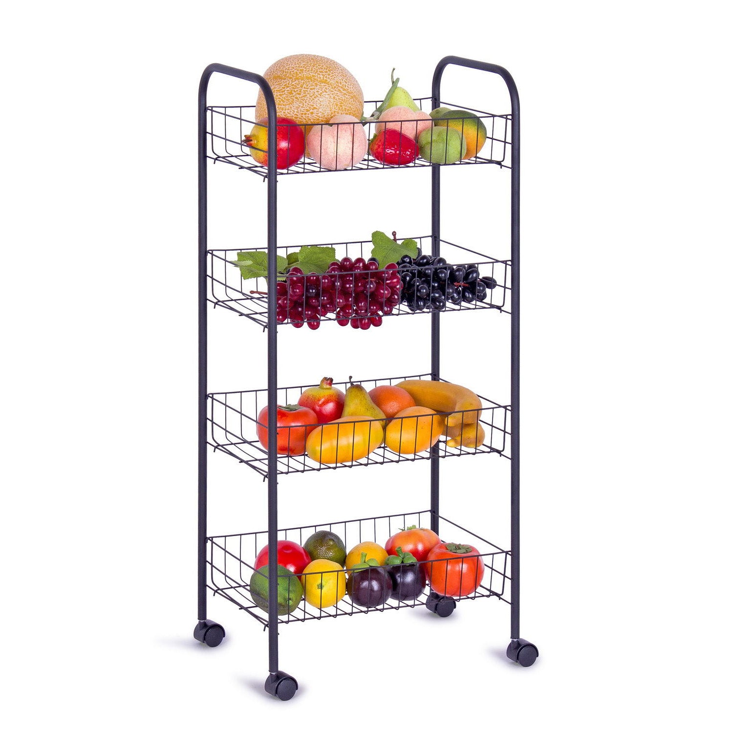 4-Tier Storage Rack with wheels, AN-40-413D