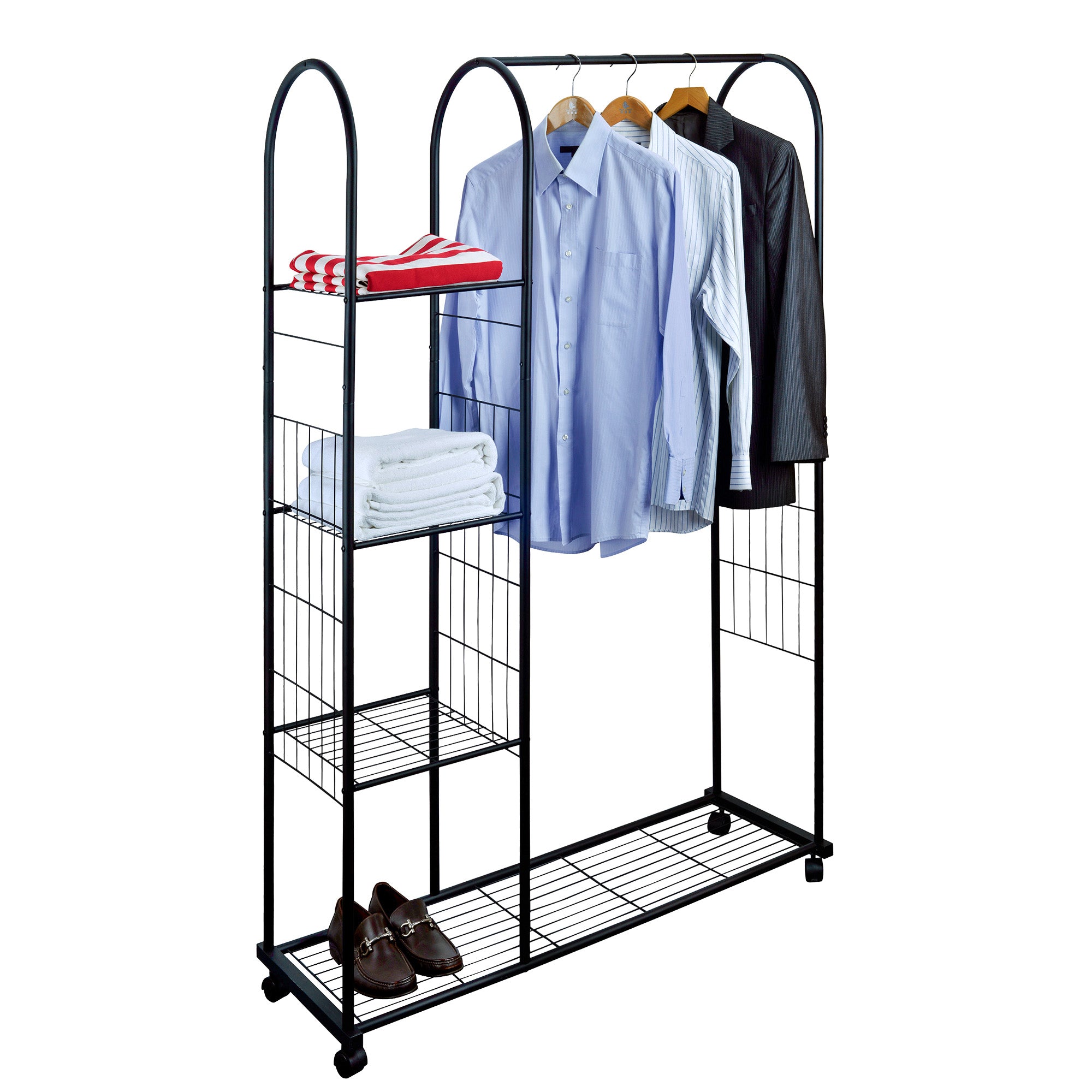 Rods Garment Rack with Wheels, AN-40-514A