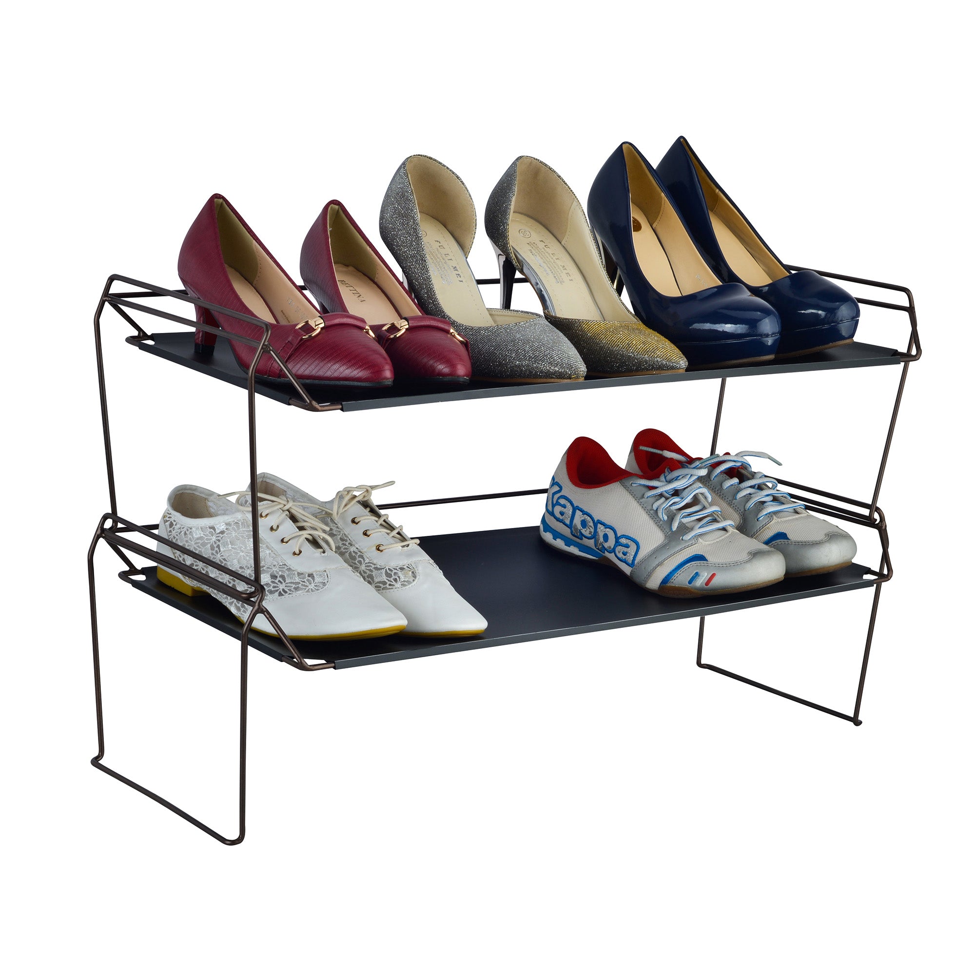 2-Tier Stackable Shoe Rack, AN-90-624